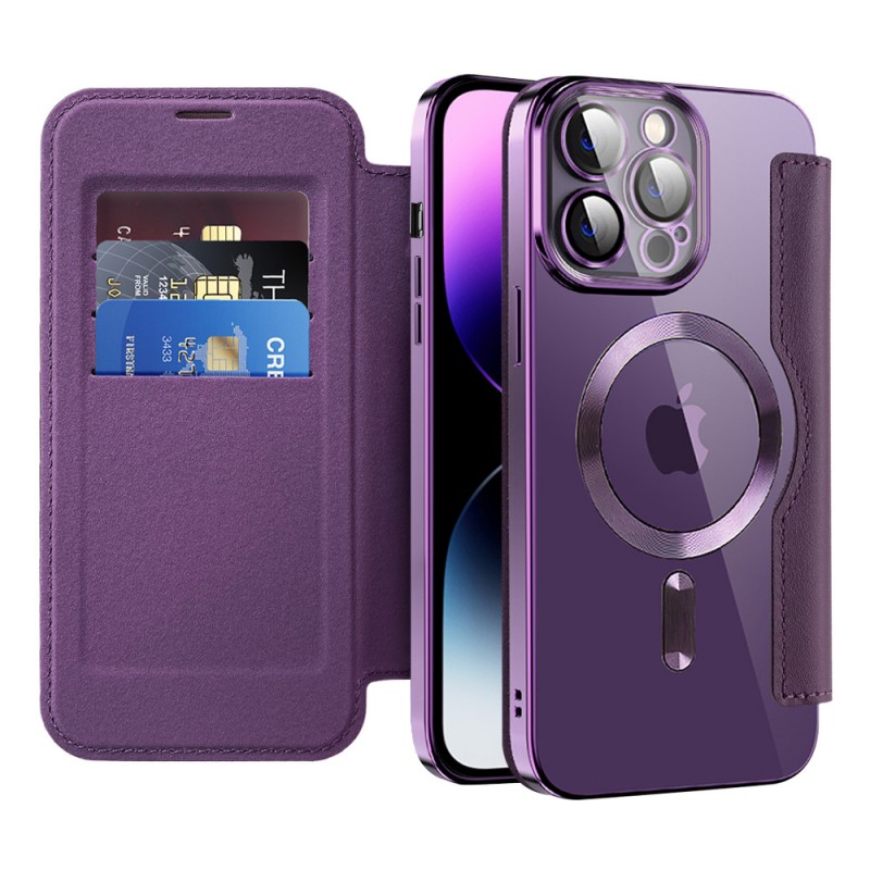 Wireless Charging Wallet Flip Phone Case